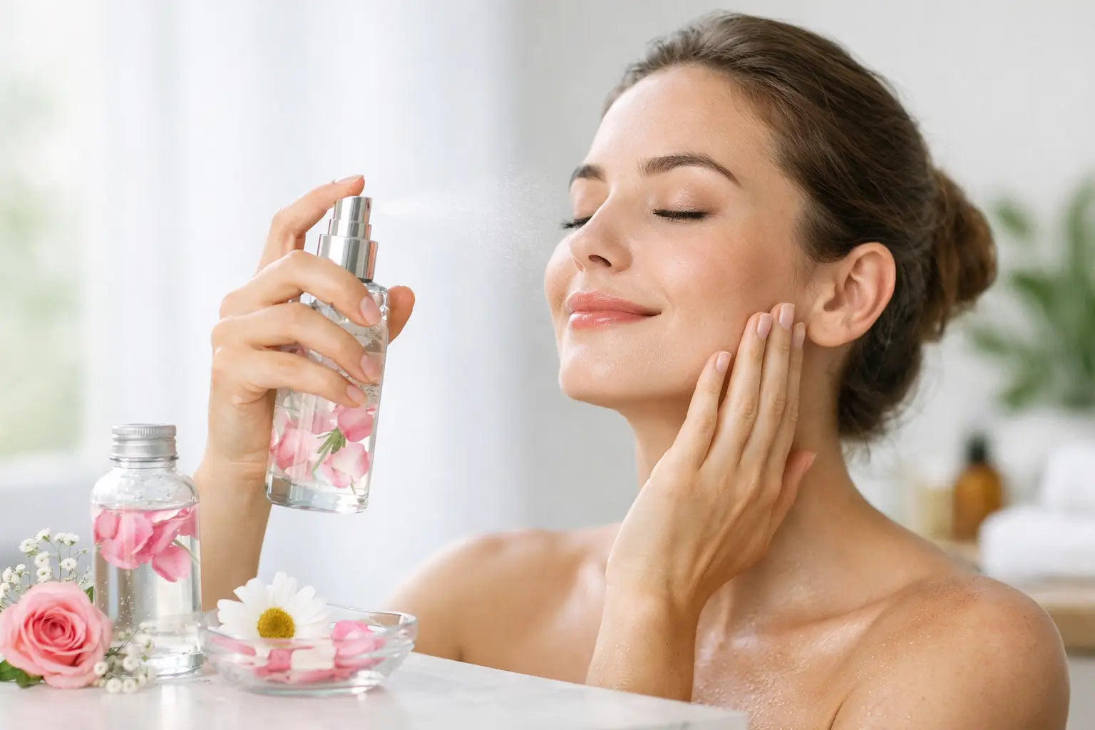 How to Use Floral Water on Face Daily