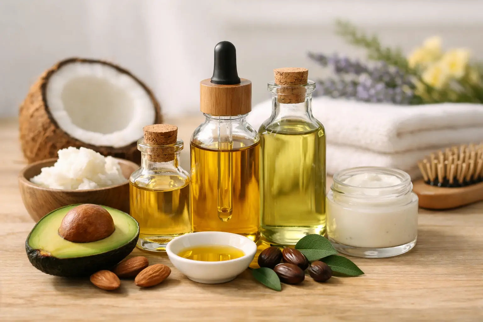 Carrier Oils for Skin, Hair, and DIY Care