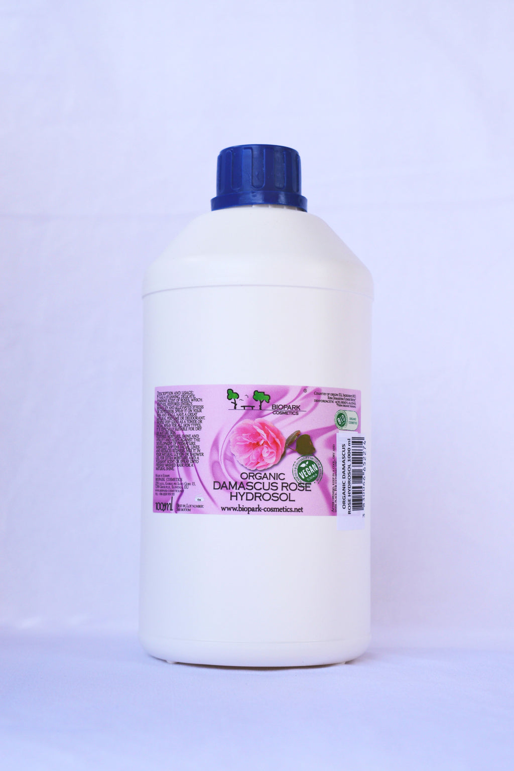 Organic Damascus Rose Hydrosol, 100ml / 1l