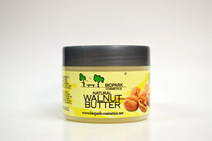 Jar of Biopark Cosmetics Natural Walnut Butter on a white background