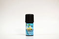 Chamomile German essential oil bottle on a white background