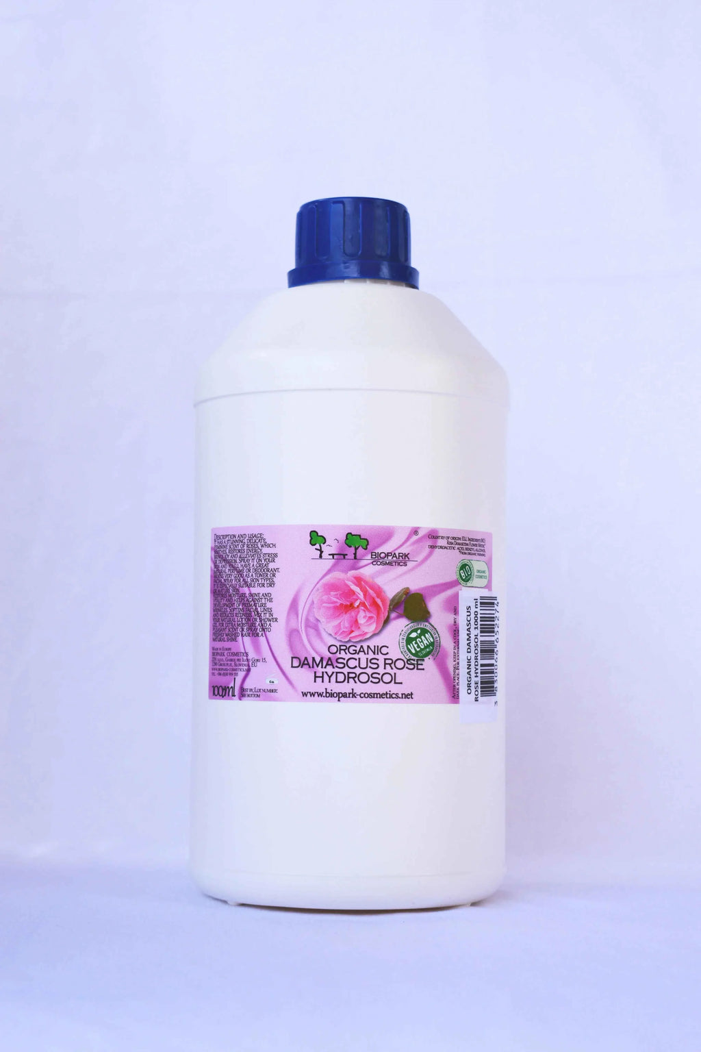 Organic Damascus Rose Hydrosol, 100ml / 1l