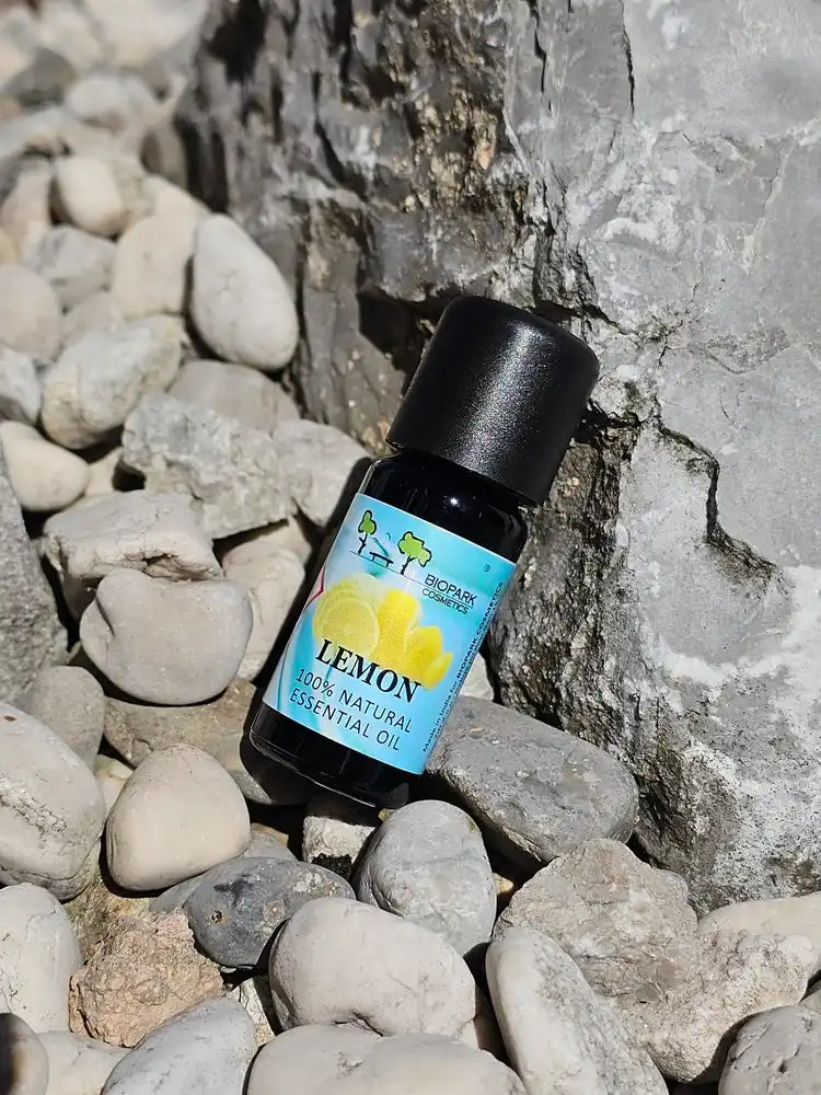 biopark cosmetics leom essential oil on rocks
