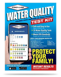 Pro-Lab water quality test kit packaging with smartphone app display.